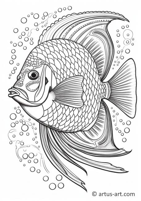 Angelfish Coloring Page